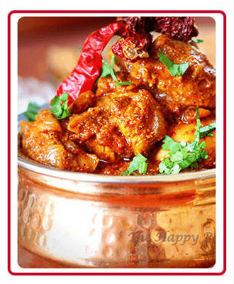 Signature menu of a Chettinad restaurant featuring Chicken Chettinad, Mutton Biriyani, and King fish curry dishes